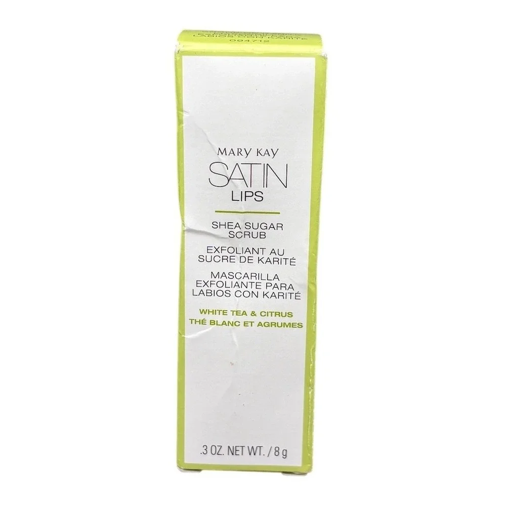 Mary Kay Satin Lips Shea Sugar Scrub‎ White Tea & Citrus 0.3 oz Mini
